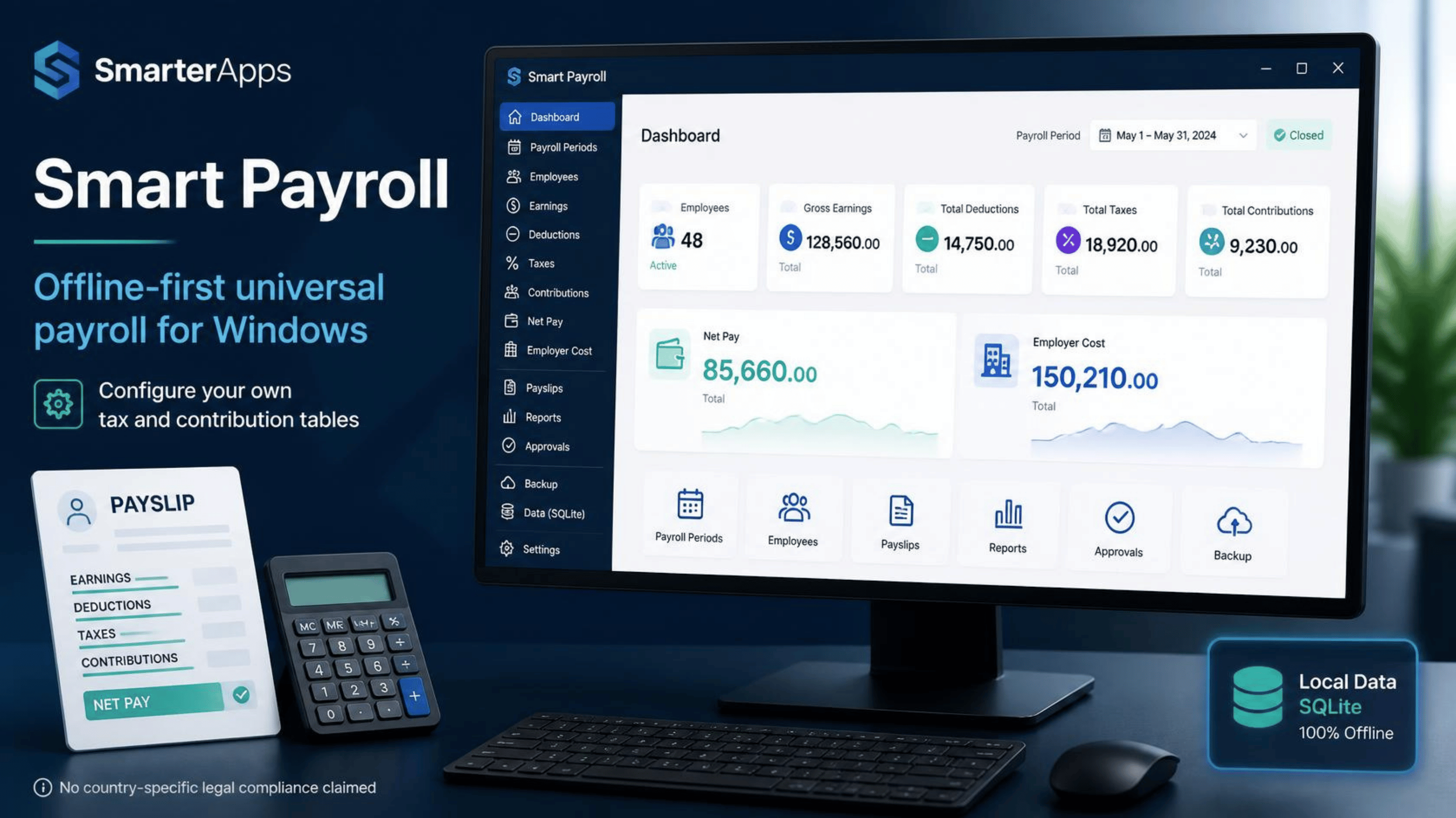 Smart Payroll for Windows PC Only