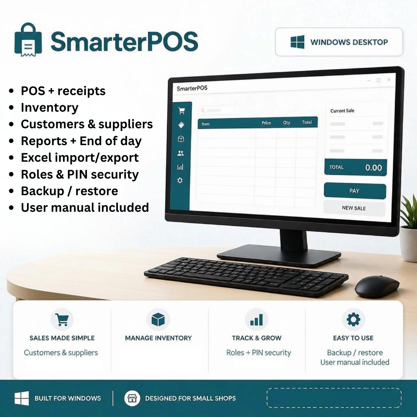 SmarterPOS Offline Point of Sale for Windows